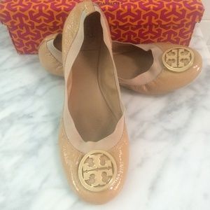 Tory Burch Caroline Ballet Flat Camellia Pink 8.5